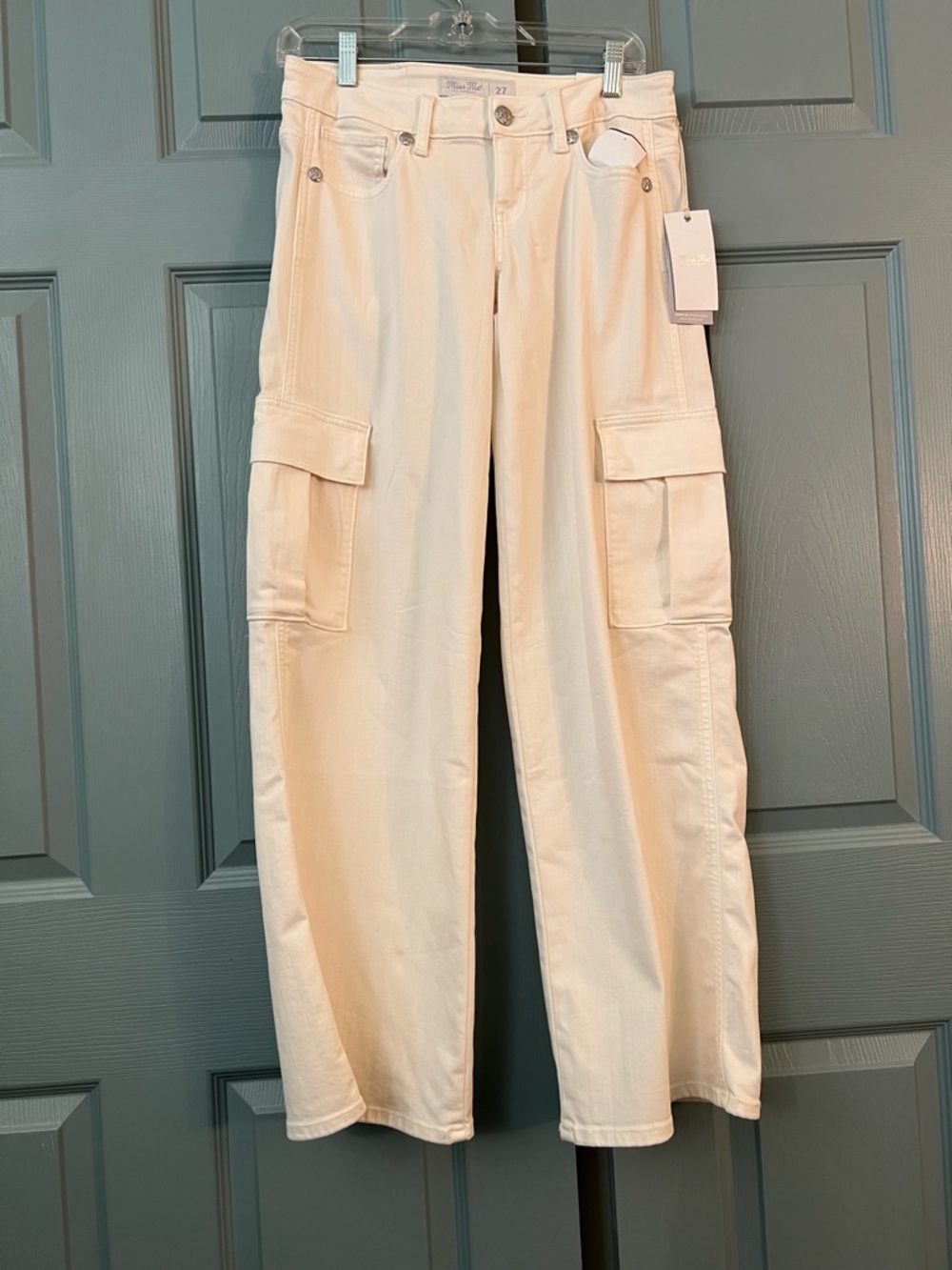 Miss Me Low Rise Wide Cargo Pants